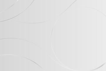 Minimalist white abstract background with circular and wave patterns. Clean geometric design for banners, wallpapers, and presentations.