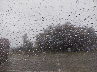 rain drops on window
