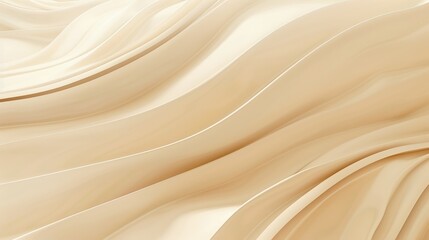 Obraz premium Smooth, flowing beige waves create a dynamic and elegant abstract background, perfect for wallpaper or various design applications