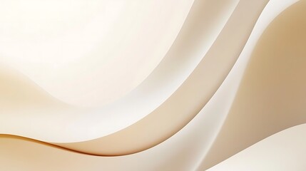 Fototapeta premium Abstract Beige and White Curving Lines Design