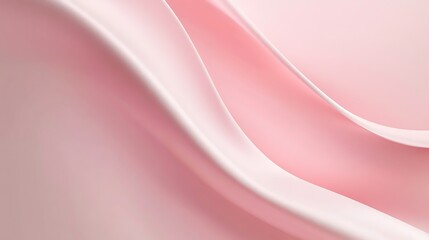 Abstract Pink Draped Fabric Soft Gentle Curves