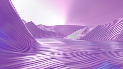 Rolling purple hills form an abstract landscape, perfect for a modern and stylish wallpaper