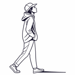 Fototapeta premium player silhouette