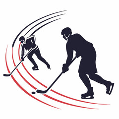 hockey player silhouette