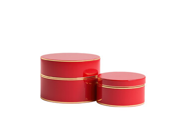 cake jar with special Chinese New Year decorations transparant background