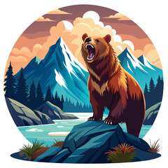 bear in the forest
