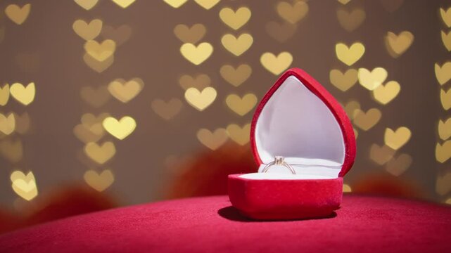 This Elegant Engagement Ring is presented beautifully in a HeartShaped Velvet Box, making it the perfect gift for a romantic Valentines Day celebration, symbolizing love and commitment