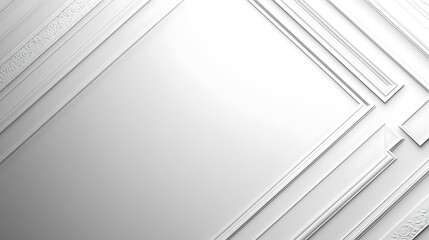 Obraz premium White Architectural Molding Design Detail