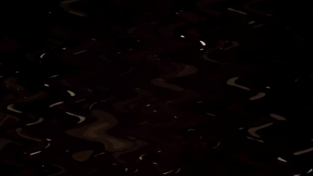 Loop dark watercolor water puddle wavy abstract composition.
