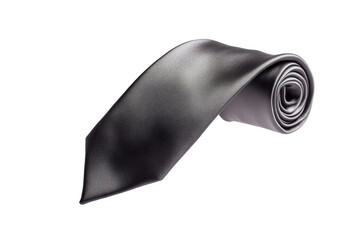 Floating Charcoal Gray Silk Tie