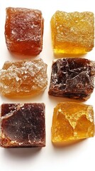 A Delightful Array of Colorful Candied Cubes: A Sweet Treat for the Senses