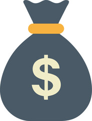 Money Bag Icon Variant 3 - Clean and Elegant Wealth Design