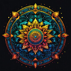 Creating Beautiful Mandala Art with Floral Patterns: A Step-by-Step Guide to Digital Mandala Design in Illustrator for Beginners, Featuring Arabic, Indian, and Islamic Motifs, Borders, and Textures