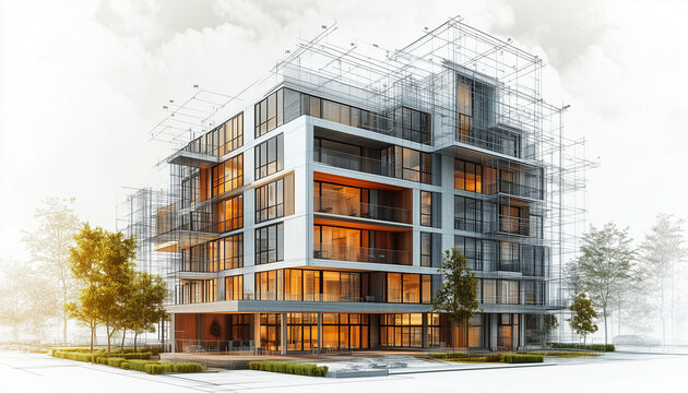 modern appartment complex