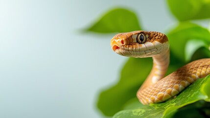 Fototapeta premium Natural Snake Behavior Clean Shot