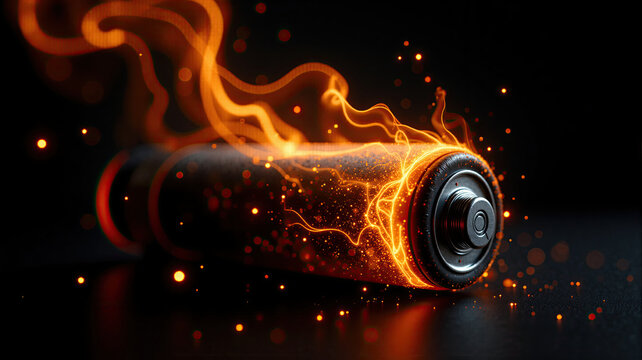 Sparkling alkaline ion battery for energy, rechargeable batteries, burning, power, fuel, overheating, lithium, ion batteries, energy storage, technology, innovation, hazards, commercial, advertisement