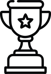 an outline of a trophy, illustration of a trophy 