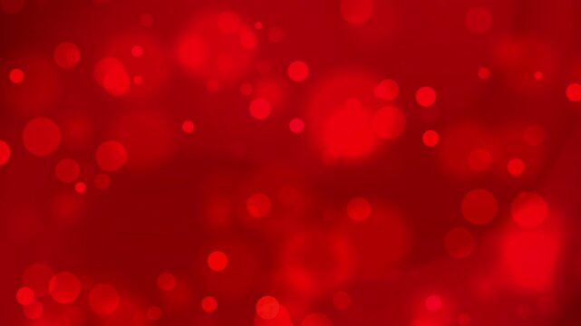 Rubinroter Glitzerhintergrund mit vielen unscharfen hellen Kreisen, geeignet f&uuml;r lebendige und dynamische Designprojekte, die einen Hauch von Energie verleihen.