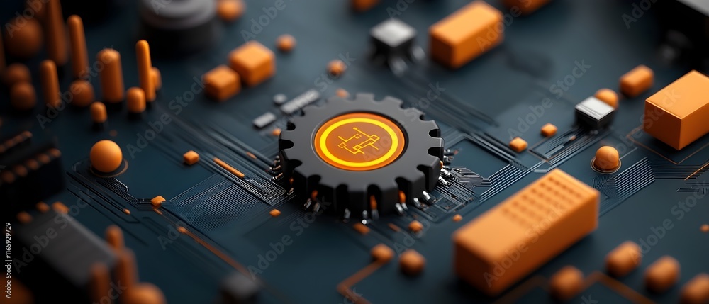 Poster a visually striking and futuristic digital environment featuring intricate schematics advanced inter
