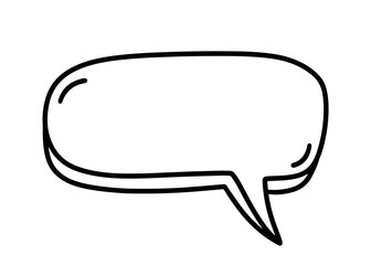 Chat Speech Bubble Message Text Cloud Vector Shape