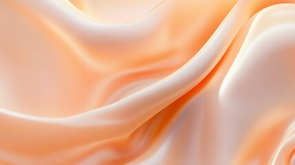 Obraz premium Abstract Draped Peach Colored Silk Fabric Texture