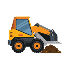 Construction vehicle concept illustration