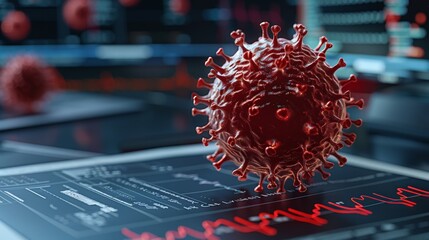 Exploring covid 19 pandemic  medical research and study concepts illustrated in a notebook on a desk