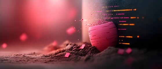 Glowing neon infused digital environment ideal for simulations quantum computing and data visualization  This futuristic