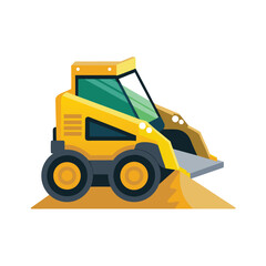 Construction vehicle concept illustration