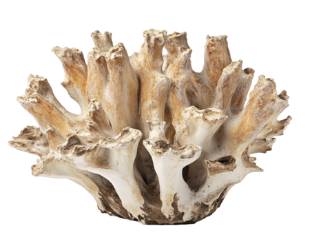 Isolated Organic Tree Root Sculpture