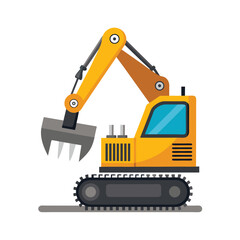 Construction vehicle concept illustration