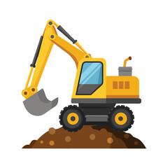 Construction vehicle concept illustration