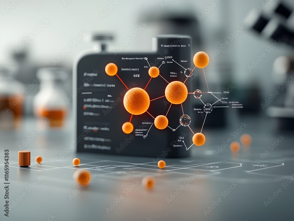 Poster captivating pheromone formula glowing and effervescent compound designed to attract attention and in