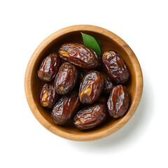 Delicious Dates in Wooden Bowl, Perfect for Healthy Snacking