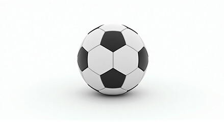 Fototapeta premium soccer ball, ball, soccer, football, sport, game, isolated, white, play, black, equipment, object, sphere, sports, competition, soccer ball, leather, goal, round, leisure, illustration, team, fun, act