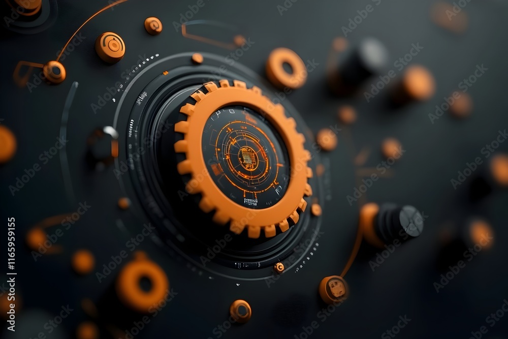 Poster futuristic digital oasis with intricate algorithmic structures dynamic digital fractals and an atmos
