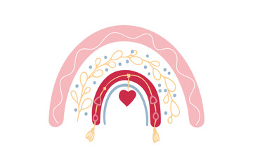  Rainbow Valentines Day Sublimation Design