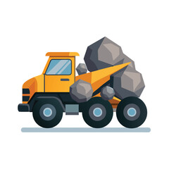 Construction machinery vehicle vector illustration