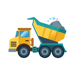 Construction machinery vehicle vector illustration