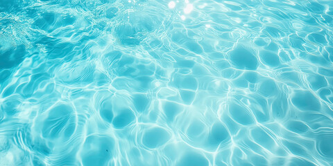 Close-Up of Water Ripples on a Light Blue Background: Serenity in Motion