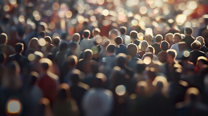 A sea of humanity: A captivating crowd scene