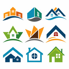 Professional Real Estate Logo Set for Modern Business Branding