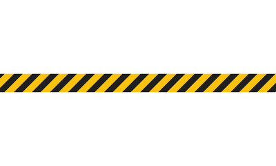 black yellow caution tape, caution sign for safety zone vector.
