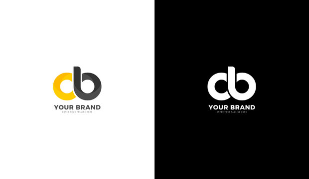 Letter cb simple logo. cb icon. Vector illustration design
