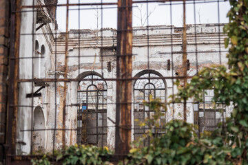 Ruins of the Krayan factory located in Odessa. Ukraine