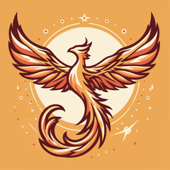 illustration of an phoenix