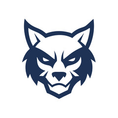 Create a stealthy lynx mascot logo.