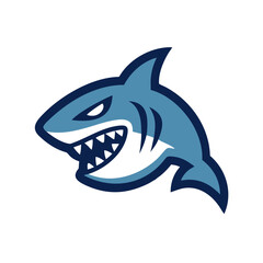 Create a menacing shark mascot logo.