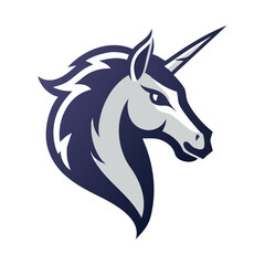 Design a mythical unicorn mascot logo. © shorif