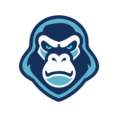 Create a powerful gorilla mascot logo.